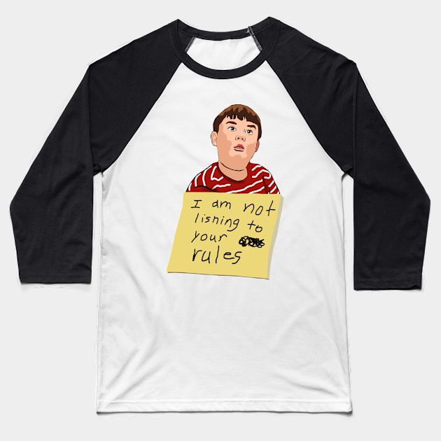 King Curtis Rules Baseball T-Shirt by IssaqueenaDesign